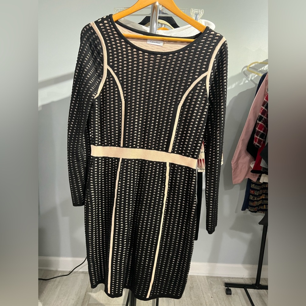 Calvin Klein Dress - Black with subtle Pink Detail